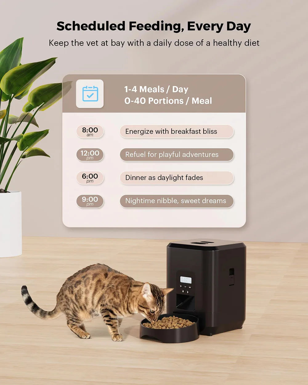 Smart Pet Feeder Automatic Cat Feeder & Dog Slow Food Machine With Timed Quantitative Automatic Cat Food Dispenser Cat Dog Bowl