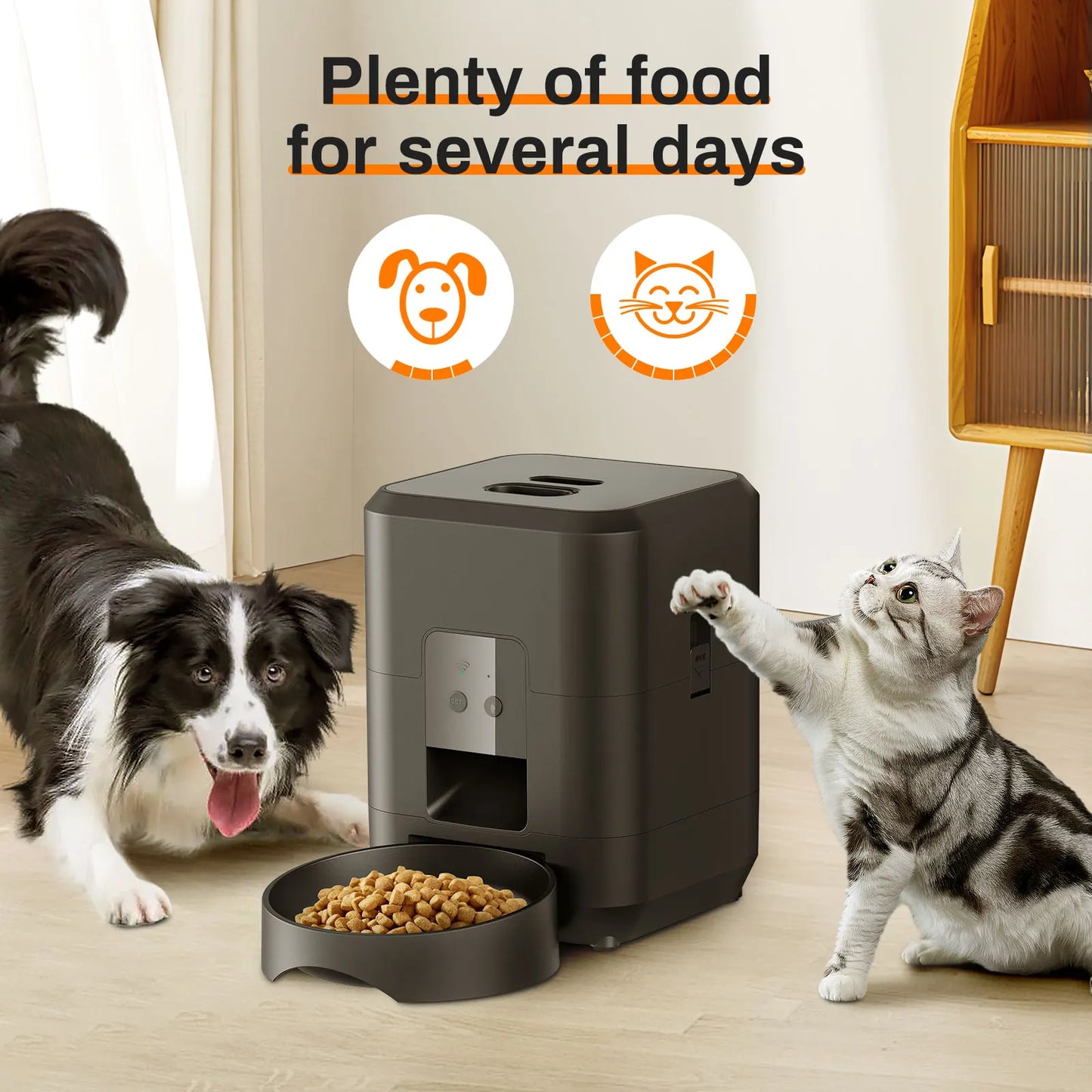 Smart Pet Feeder Automatic Cat Feeder & Dog Slow Food Machine With Timed Quantitative Automatic Cat Food Dispenser Cat Dog Bowl