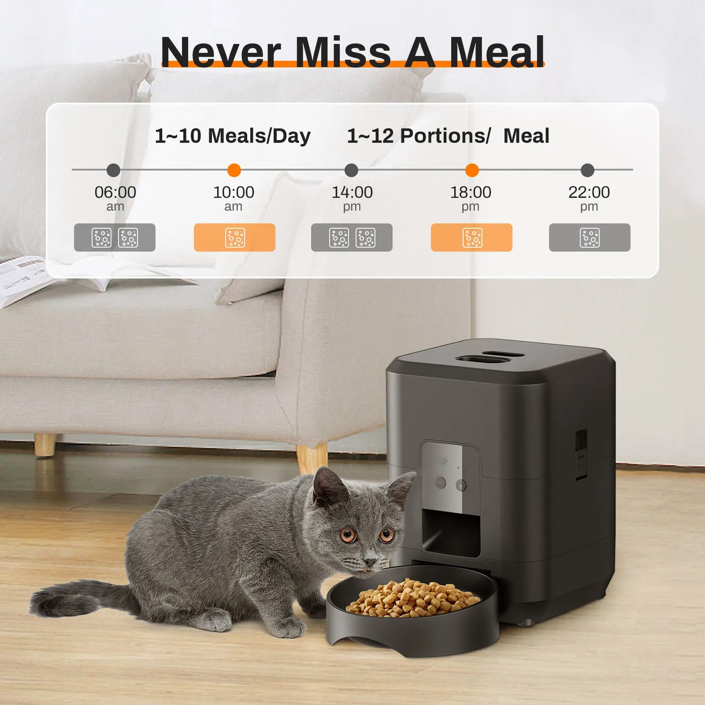 Smart Pet Feeder Automatic Cat Feeder & Dog Slow Food Machine With Timed Quantitative Automatic Cat Food Dispenser Cat Dog Bowl