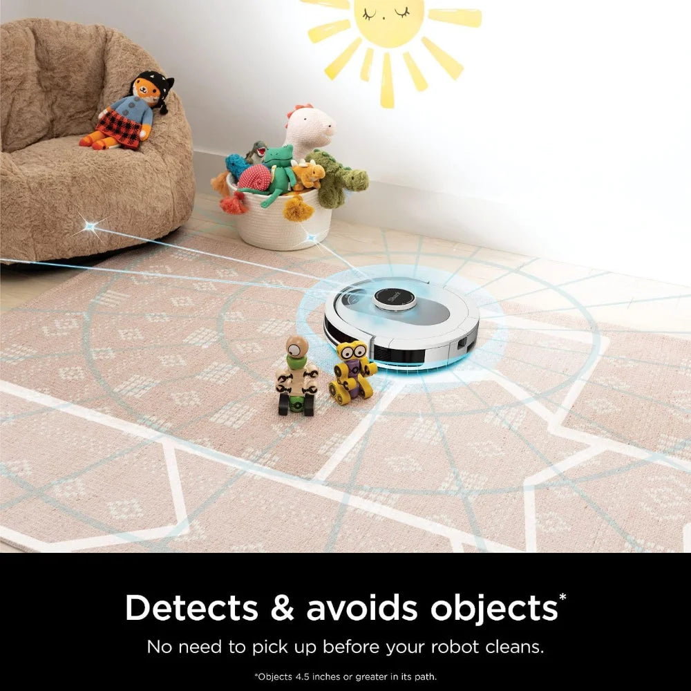 Voice Control Robot Vacuum with Matrix Clean Navigation, Home Mapping, 60-Day Capacity, Self-Empty Base