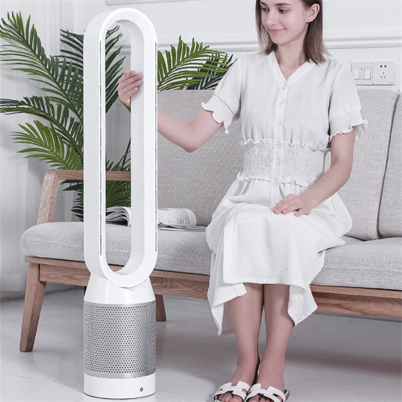 Air Purification Circulation Bladeless Fan Ultra-Quiet Dormitory Desk Floor Electric Fan Tower Fan Bladeless Fan Room Fan