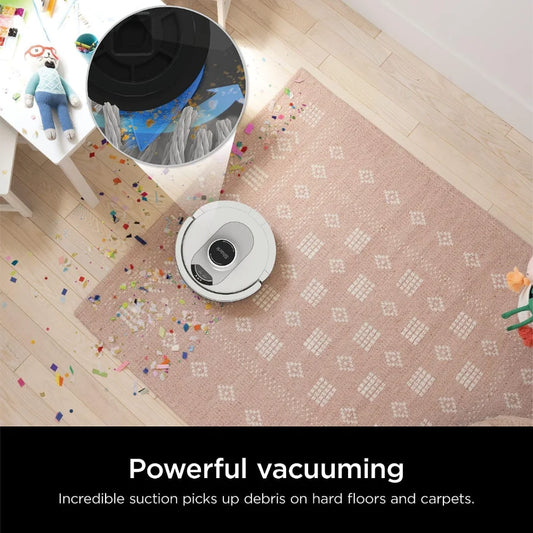 Voice Control Robot Vacuum with Matrix Clean Navigation, Home Mapping, 60-Day Capacity, Self-Empty Base