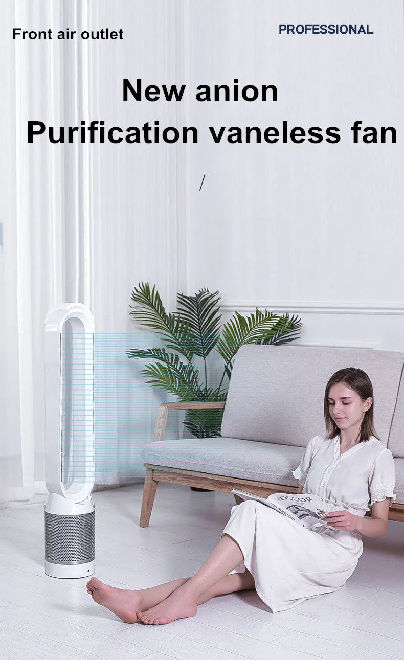 Air Purification Circulation Bladeless Fan Ultra-Quiet Dormitory Desk Floor Electric Fan Tower Fan Bladeless Fan Room Fan