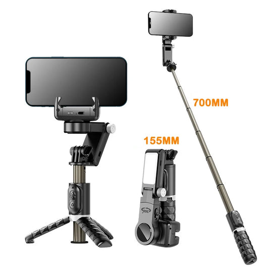 360° Rotatable Auto Face Tracking Stand Extendable Auto Balance Selfie Stick Tripod Gimbal Stabilizer with Multifunction Remote